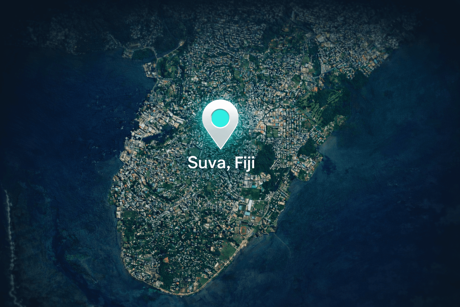Aerial view of Suva, Fiji